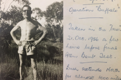 Patrick Savage in the Bush 1956