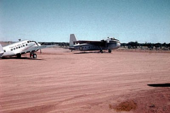 We were based at Giles with (Herald leased) VH-SMM September 1960. An RAAF Bristol freighter is arriving with stores to replendish the Giles Weather Station, I think this was a bi weelky thing.