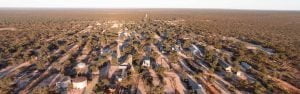 Aerial view of Maralinga Village as it is today