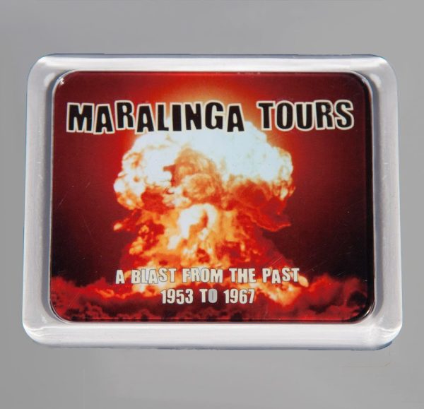 Maralinga Tours Fridge Magnet, front