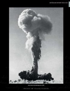 Atomic blast at the Maralinga site in 1957